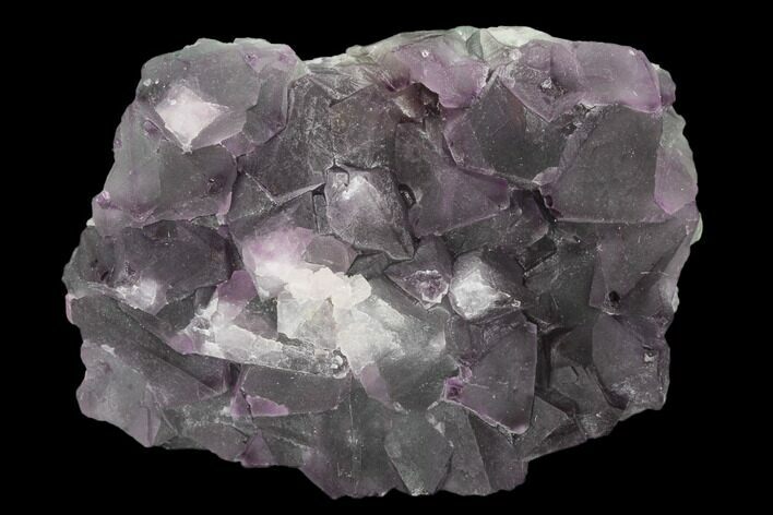 Purple-Green Octahedral Fluorite Crystal Cluster - Fluorescent! #149665